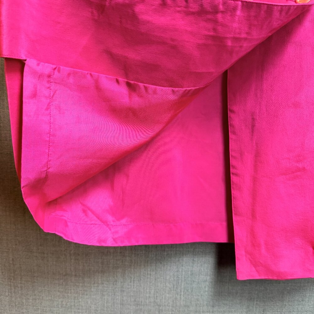 Vintage Silk Pink Midi Skirt - Picture 5 of 5